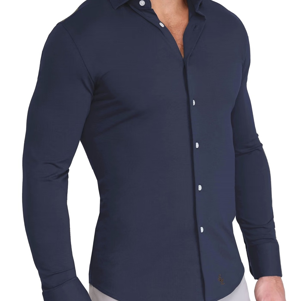 "The Stewart" Navy Button Down